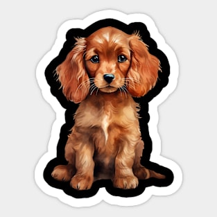 Puppy Cocker Spaniel Sticker